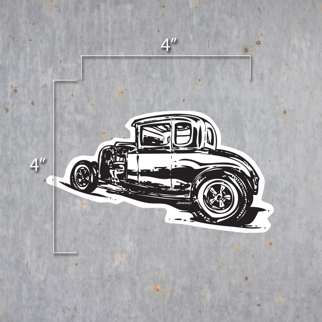 1931 Ford Coupe Vinyl Bumper Sticker - Langford Industries