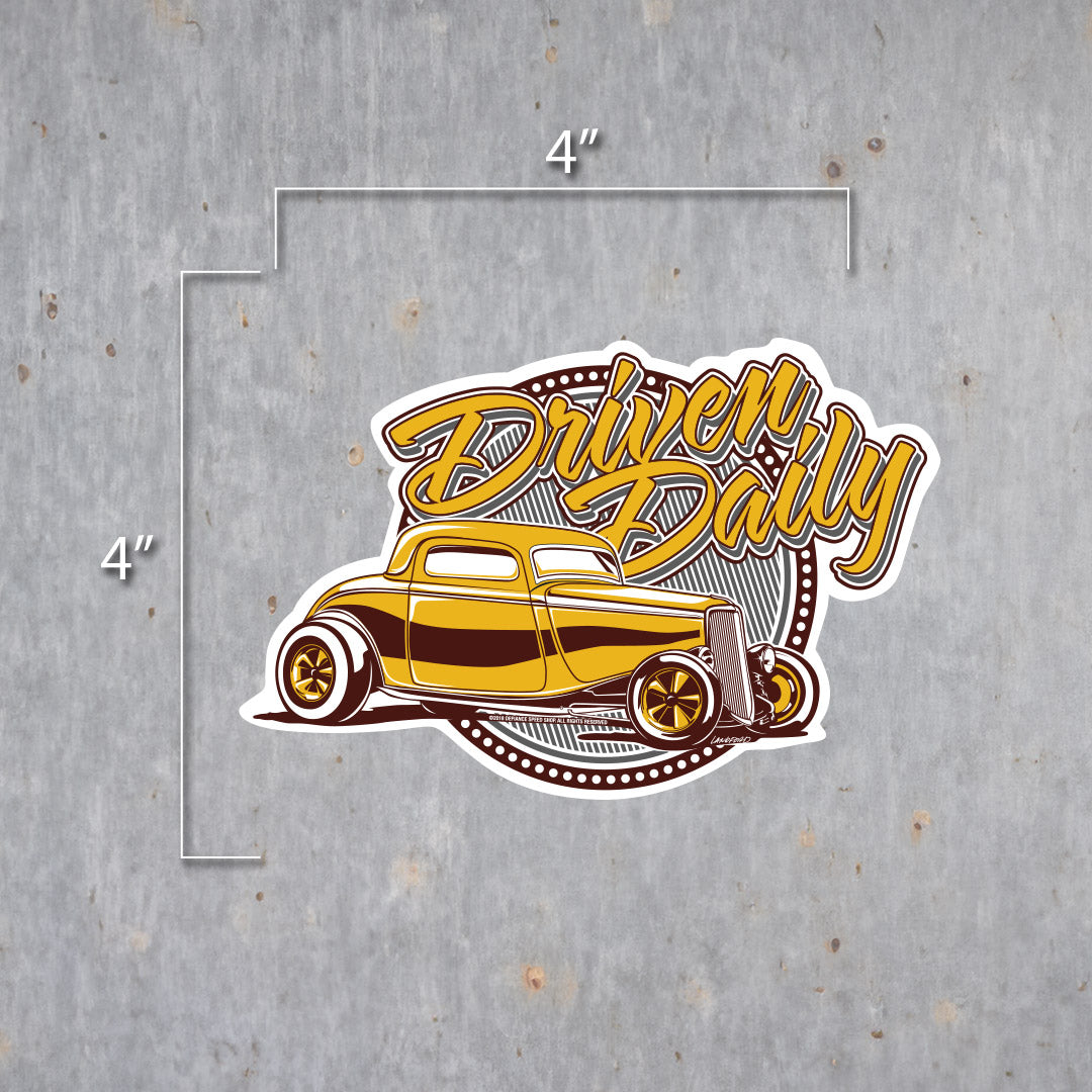 Driven Daily Coupe Vinyl Sticker - Langford Industries
