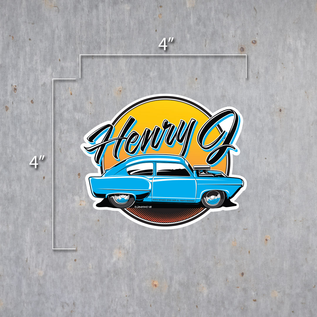 Henry J Vinyl Sticker - Langford Industries