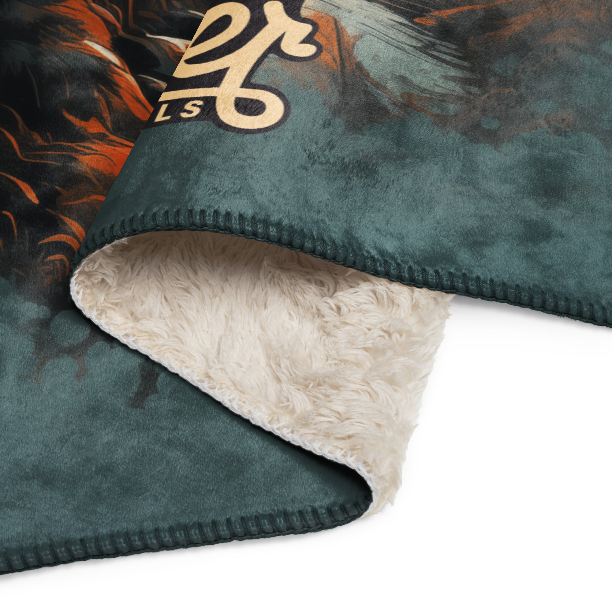 Wander More Sherpa blanket - Mountains 4 - Langford Industries